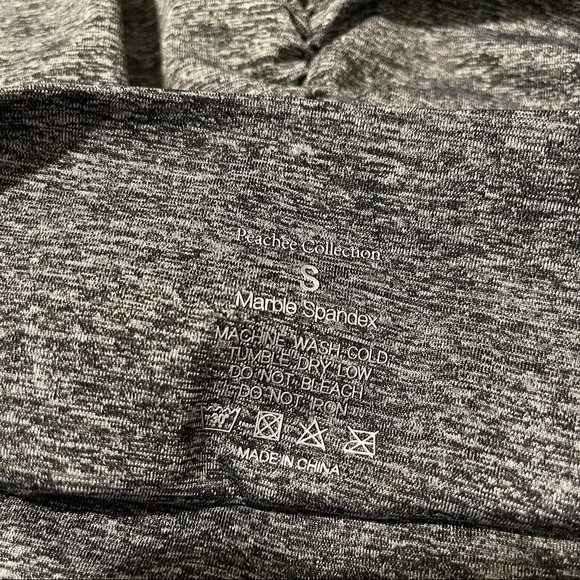 Peachee Collection heather grey leggings Small butt scrunch - Picture 8 of 8